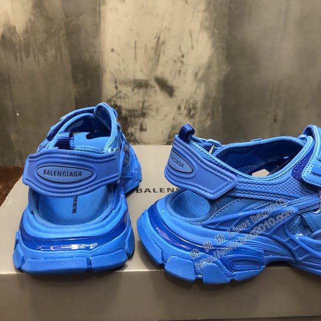 Balenciaga經典款男女鞋 巴黎世家頂級版本Track 4.0戶外概念復古老爹涼鞋 Balenciaga情侶款老爹鞋  hdbl1024